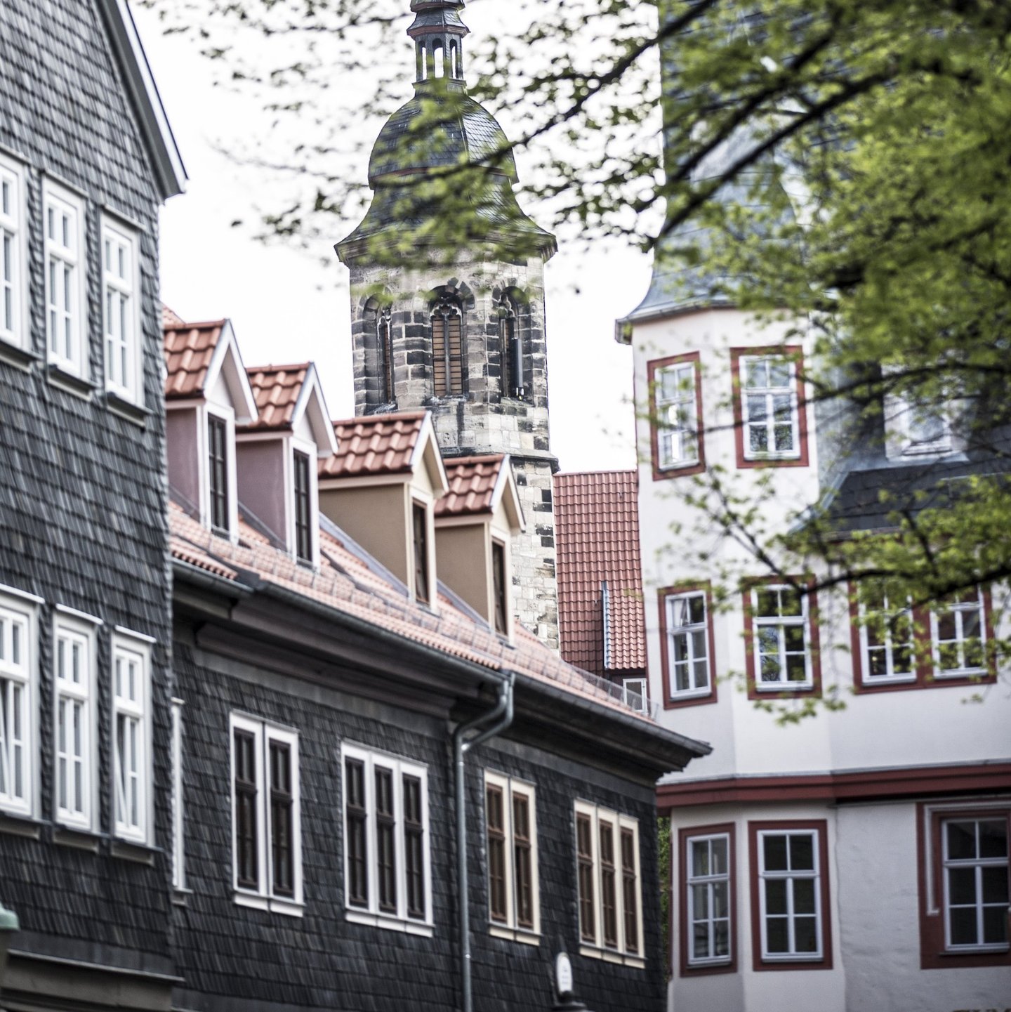 Anstatt Innenstadt, Sicht auf Kirchturm
